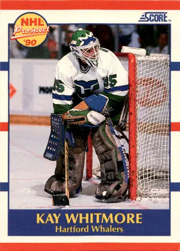 1990-91 Score #402 Kay Whitmore EX/NM RC Rookie Whalers ID:46055 - Hockey Card Single