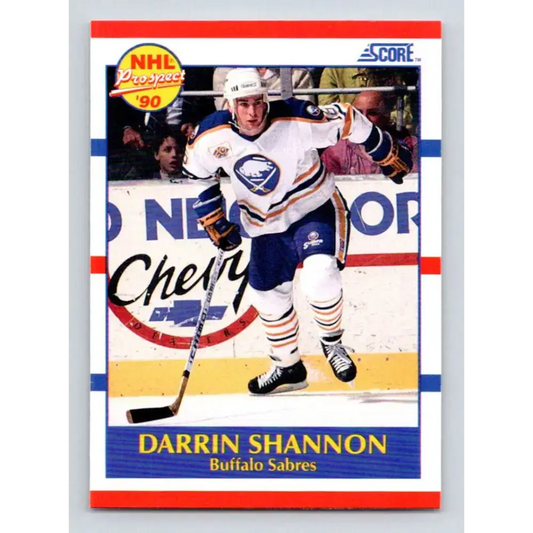1990-91 Score #410 Darrin Shannon NM-MT RC Rookie Buffalo Sabres Hockey Card