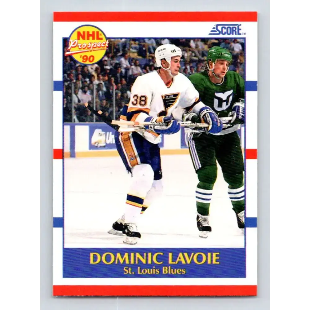 1990-91 Score #416 Dominic Lavoie NM-MT RC Rookie St. Louis Blues Hockey Card - Hockey Card Single