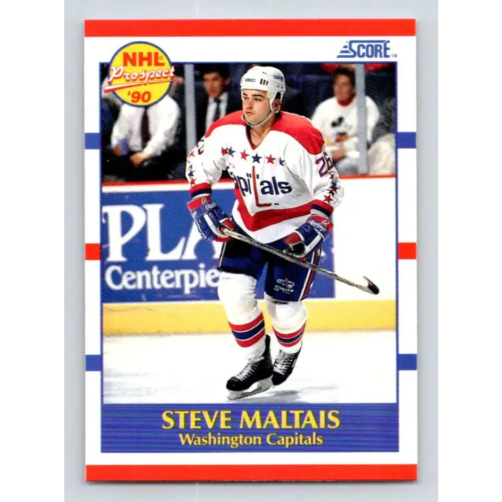 1990-91 Score #417 Steve Maltais NM-MT RC Rookie Washington Capitals Hockey Card - Hockey Card Single