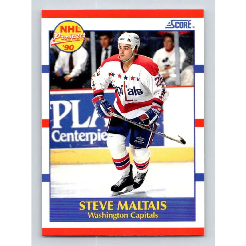1990-91 Score #417 Steve Maltais NM-MT RC Rookie Washington Capitals Hockey Card - Hockey Card Single