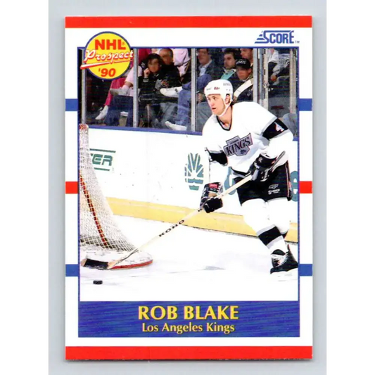 1990-91 Score #421 Rob Blake NM-MT RC Rookie Los Angeles Kings Hockey Card