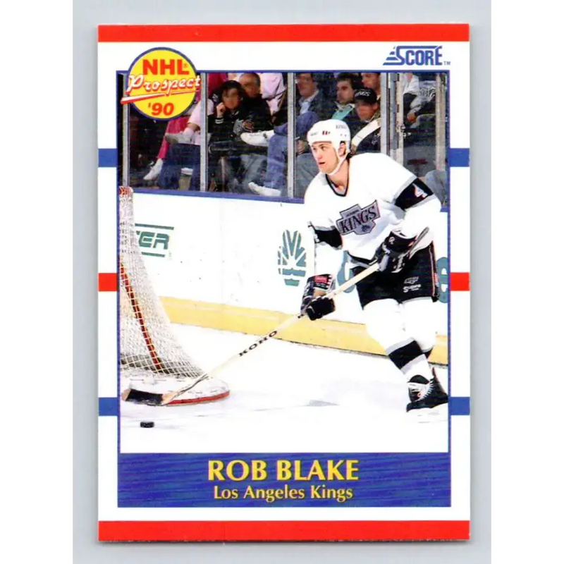 1990-91 Score #421 Rob Blake NM-MT RC Rookie Los Angeles Kings Hockey Card - Hockey Card Single