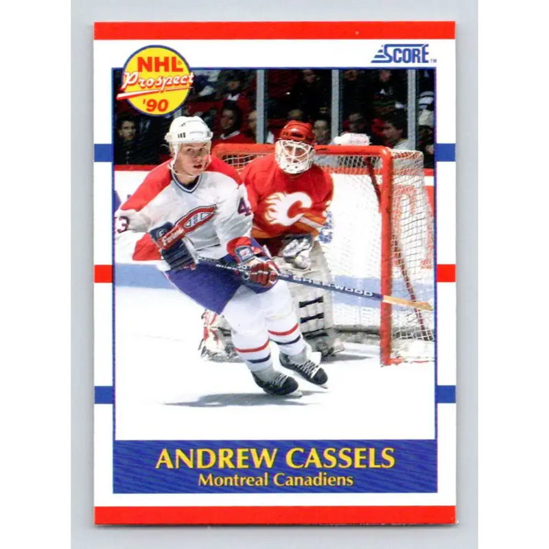 1990-91 Score #422 Andrew Cassels NM-MT RC Rookie Montreal Canadiens Hockey Card - Hockey Card Single