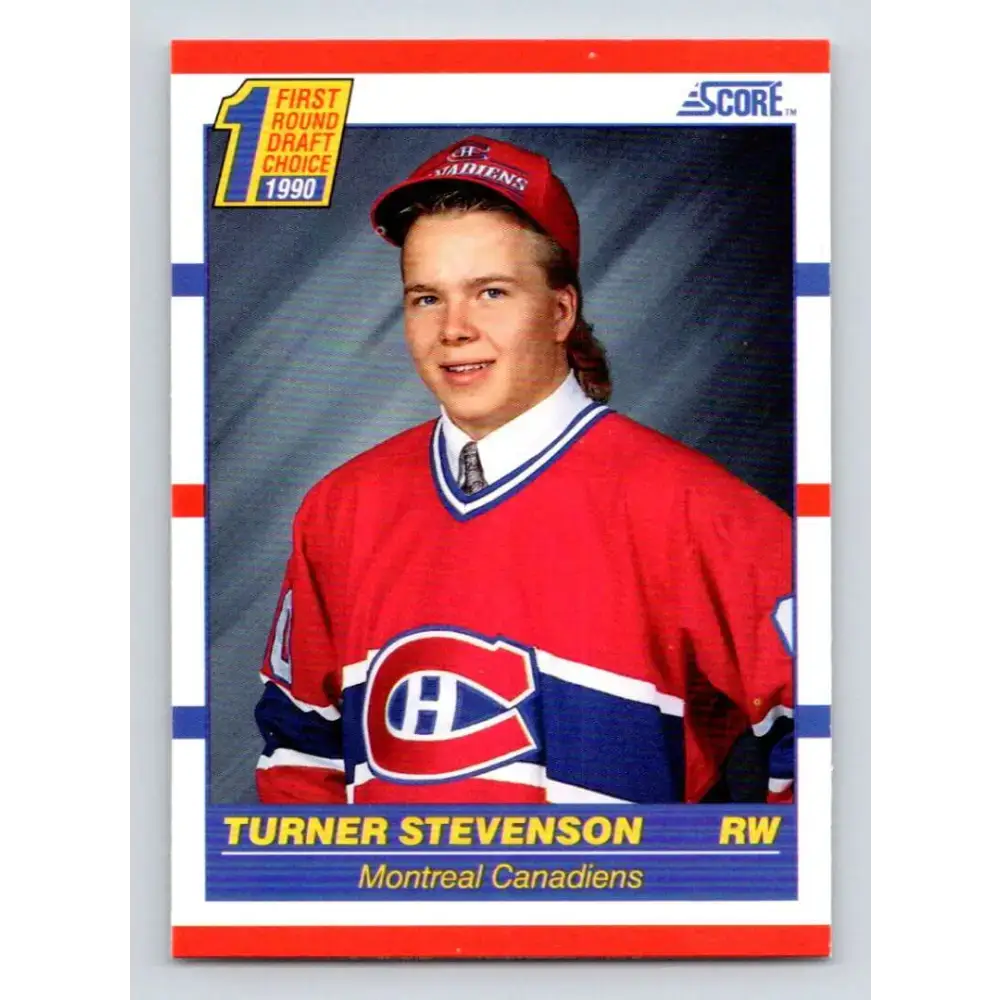1990-91 Score #426 Turner Stevenson NM-MT RC Rookie Montreal Canadiens Hockey Card - Hockey Card Single