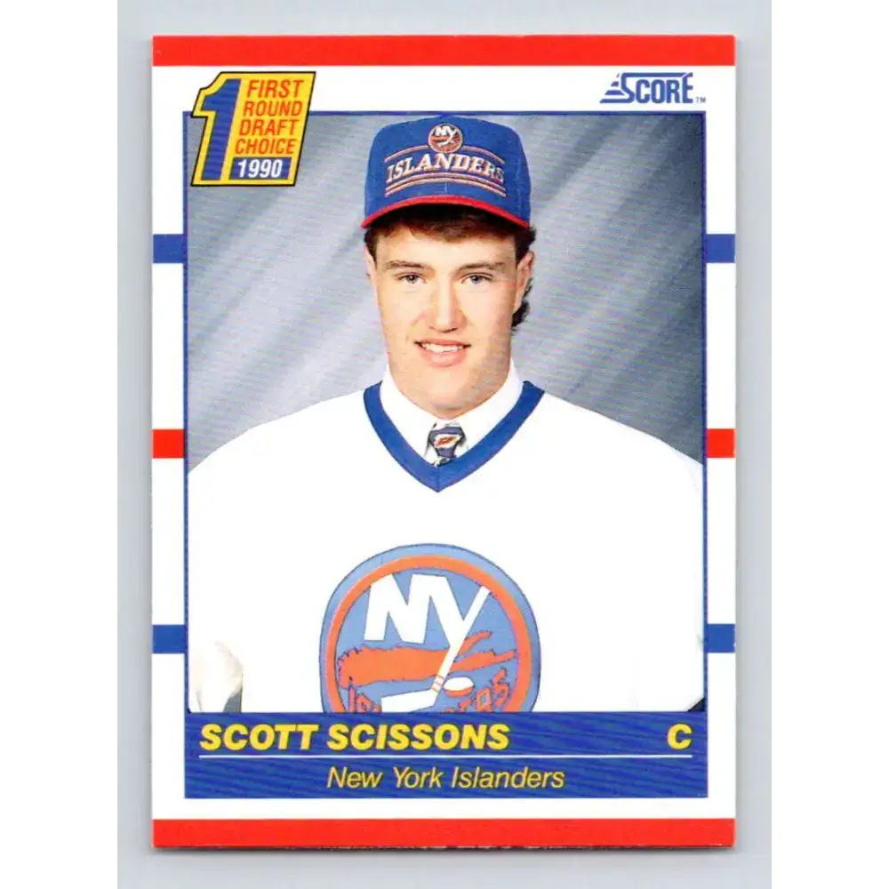 1990-91 Score #432 Scott Scissons NM-MT RC Rookie New York Islanders Hockey Card - Hockey Card Single