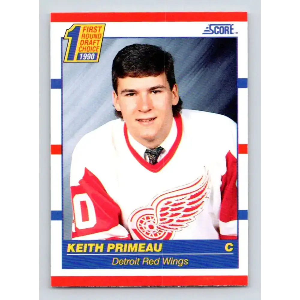 1990-91 Score #436 Keith Primeau NM-MT RC Rookie Detroit Red Wings Hockey Card - Hockey Card Single