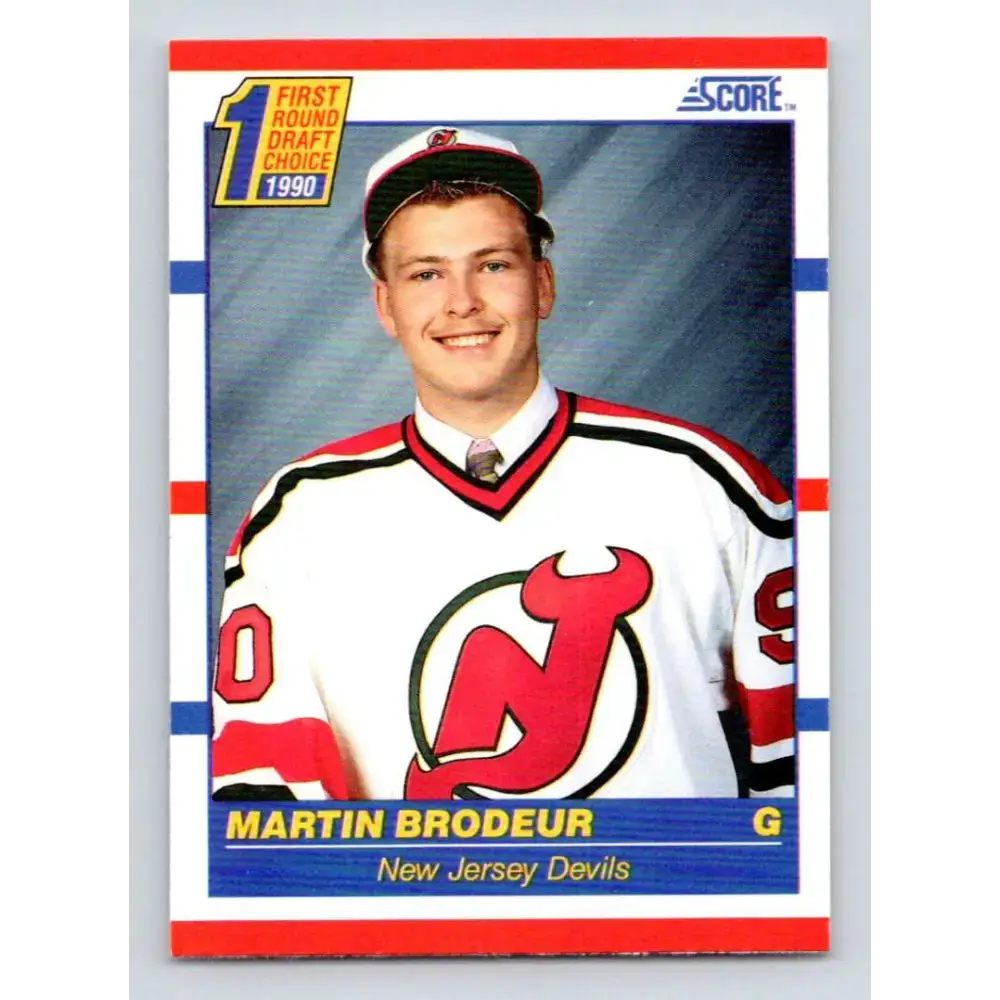 1990-91 Score #439 Martin Brodeur NM-MT RC Rookie New Jersey Devils Hockey Card - Hockey Card Single