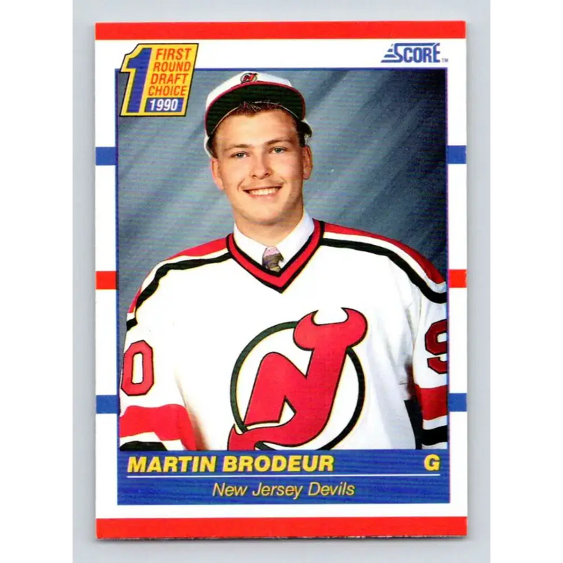 1990-91 Score #439 Martin Brodeur NM-MT RC Rookie New Jersey Devils Hockey Card - Hockey Card Single