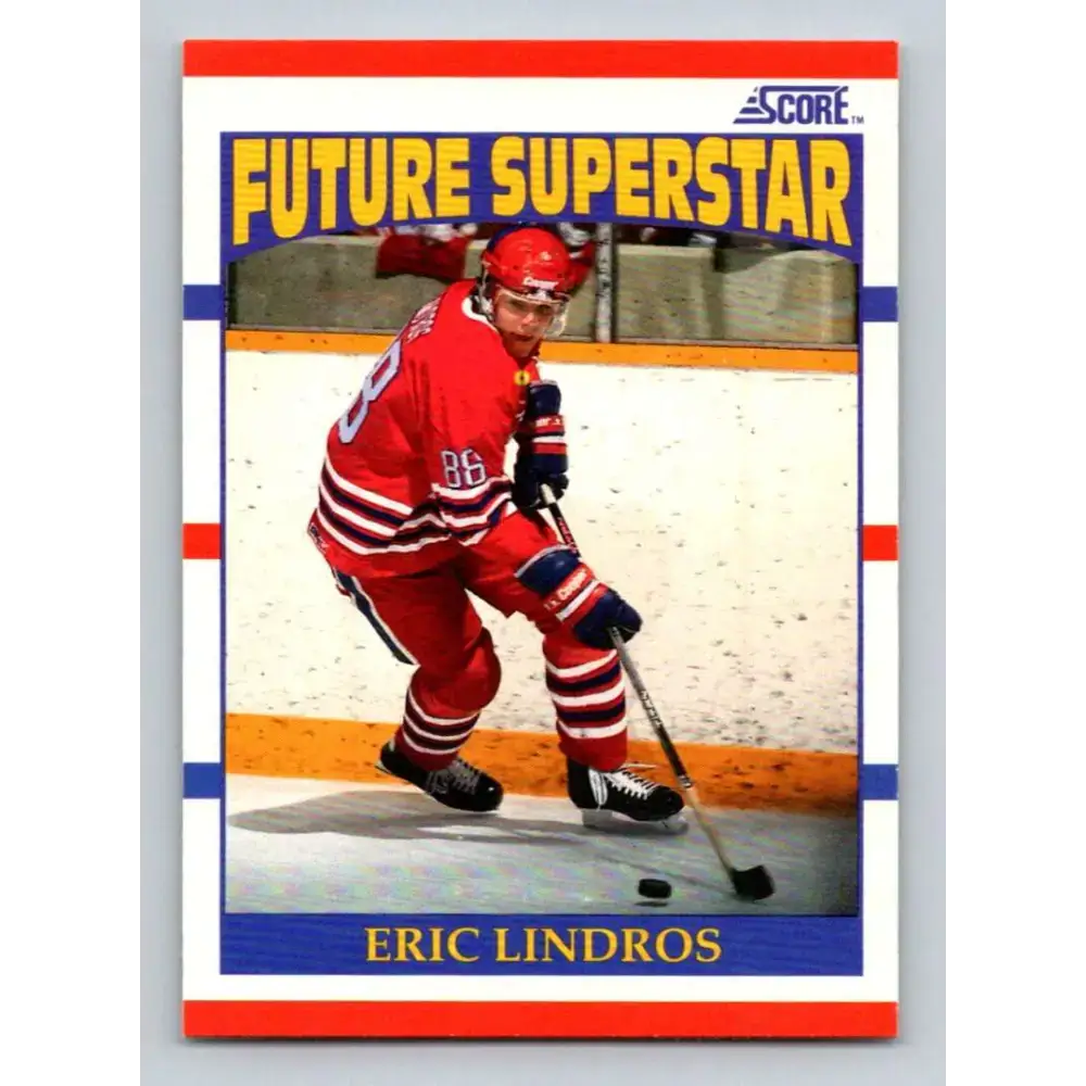 1990-91 Score #440 Eric Lindros NM-MT RC Rookie Oshawa Generals Hockey Card - Hockey Card Single