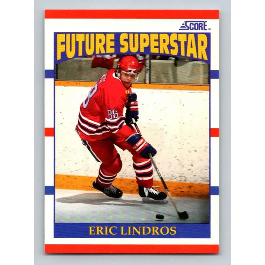 1990-91 Score #440 Eric Lindros NM-MT RC Rookie Oshawa Generals Hockey Card - Hockey Card Single