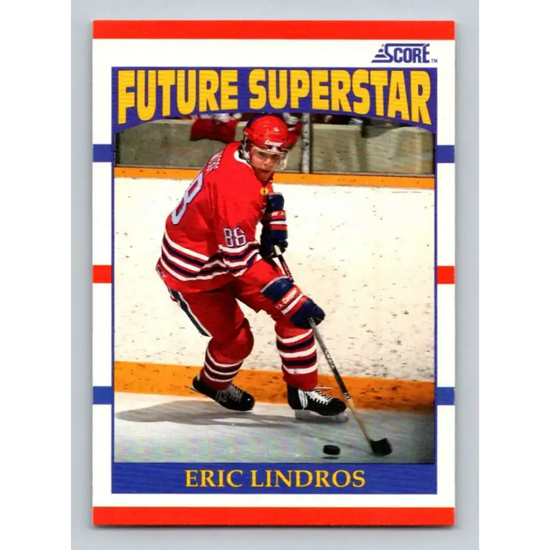 1990-91 Score #440 Eric Lindros NM-MT RC Rookie Oshawa Generals Hockey Card - Hockey Card Single