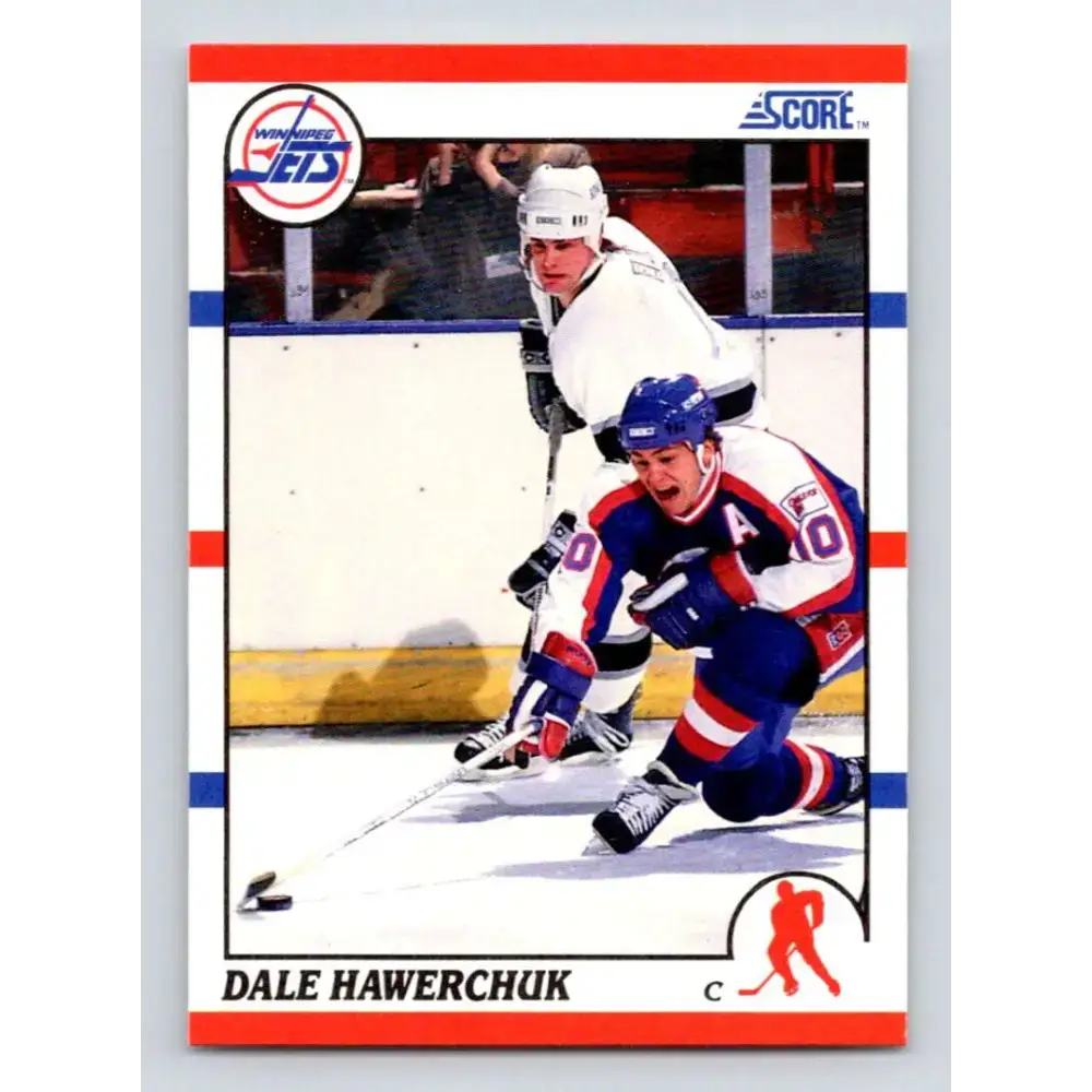 1990-91 Score #50 Dale Hawerchuk NM-MT Winnipeg Jets Hockey Card - Hockey Card Single