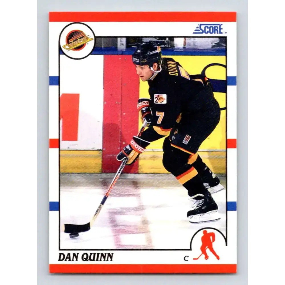 1990-91 Score #55 Dan Quinn NM-MT Vancouver Canucks Hockey Card - Hockey Card Single