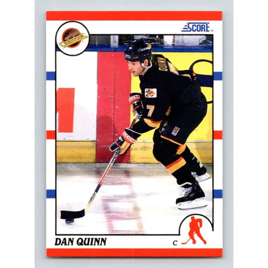 1990-91 Score #55 Dan Quinn NM-MT Vancouver Canucks Hockey Card