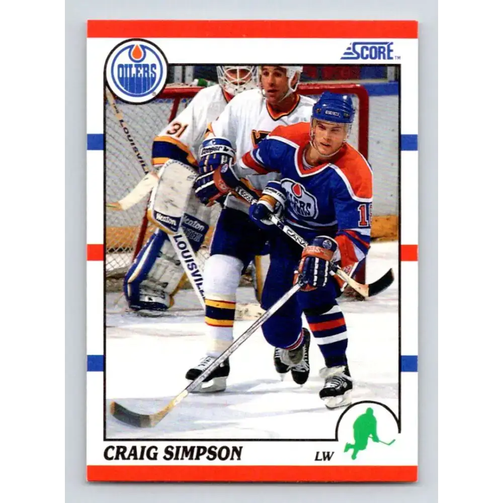 1990-91 Score #58 Craig Simpson NM-MT Edmonton Oilers Hockey Card - Hockey Card Single