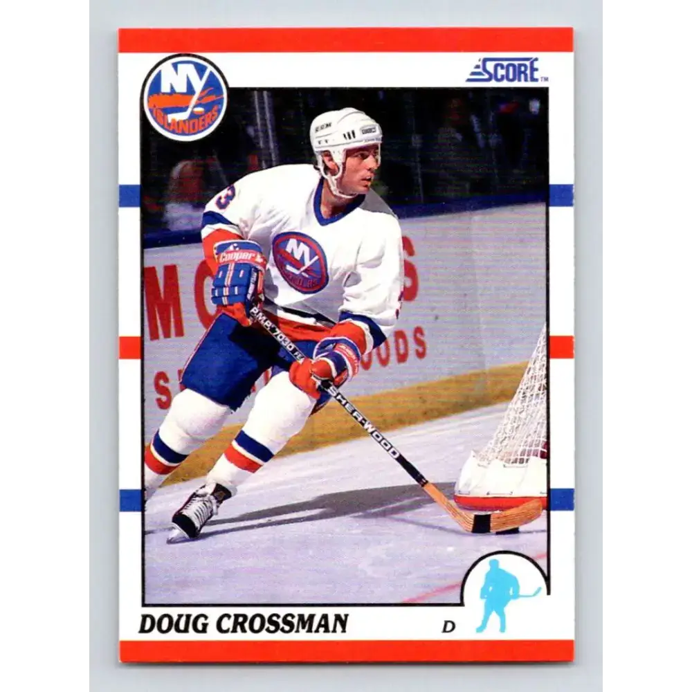 1990-91 Score #59 Doug Crossman NM-MT New York Islanders Hockey Card - Hockey Card Single