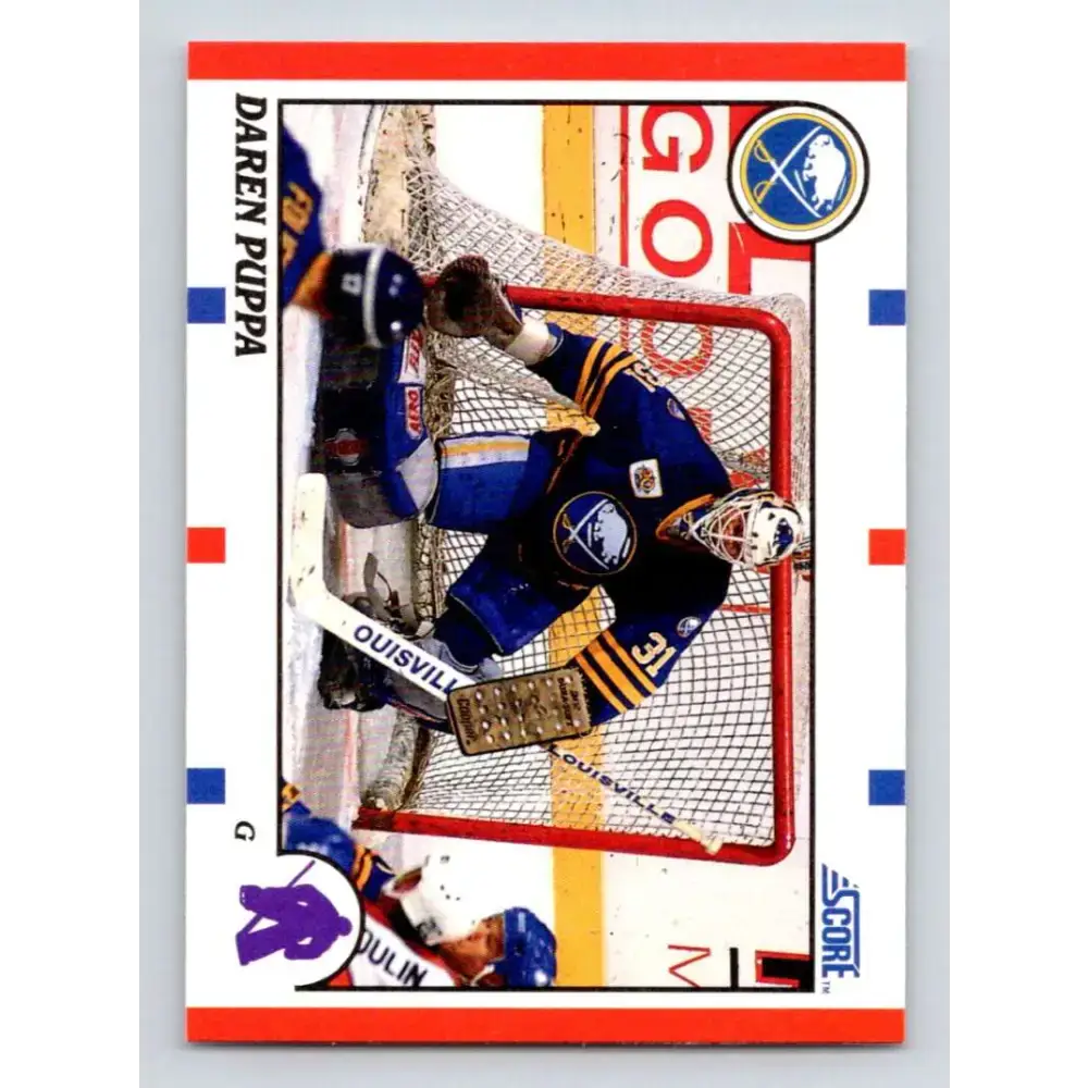 1990-91 Score #60 Daren Puppa NM-MT Buffalo Sabres Hockey Card - Hockey Card Single