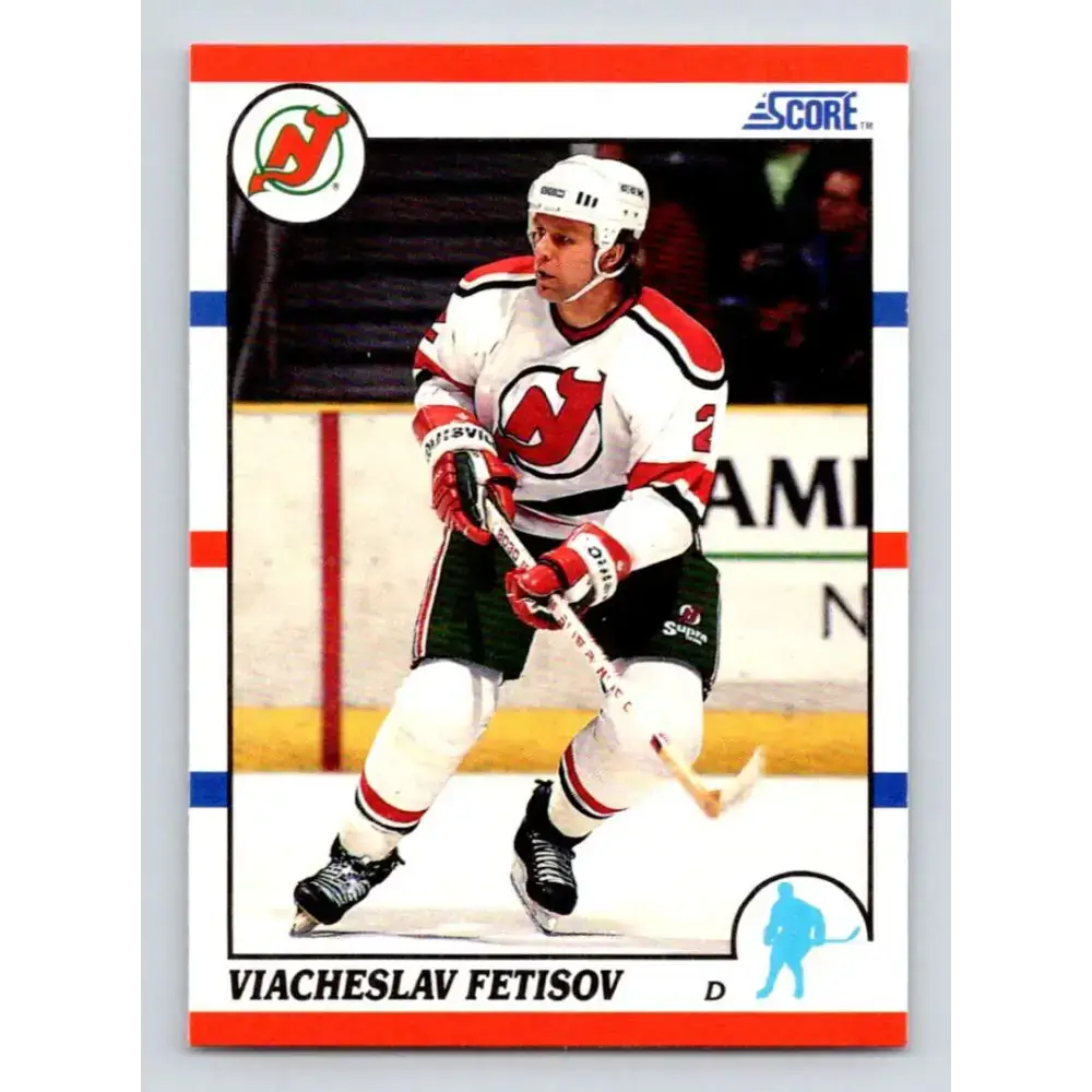 1990-91 Score #62 Slava Fetisov NM-MT RC Rookie New Jersey Devils Hockey Card - Hockey Card Single