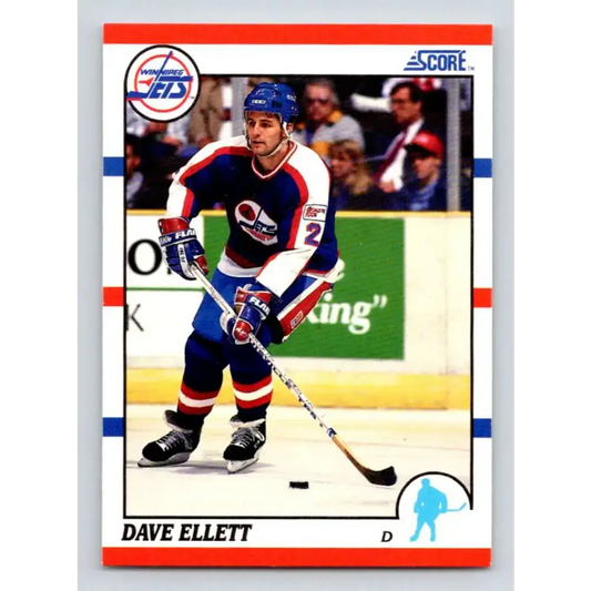 1990-91 Score #65 Dave Ellett NM-MT Winnipeg Jets Hockey Card