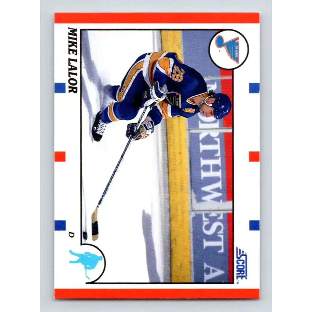 1990-91 Score #67 Mike Lalor NM-MT RC Rookie St. Louis Blues Hockey Card - Hockey Card Single