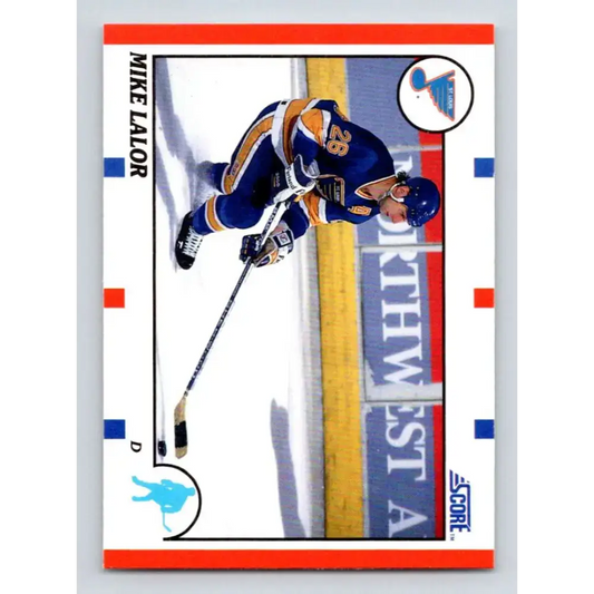 1990-91 Score #67 Mike Lalor NM-MT RC Rookie St. Louis Blues Hockey Card