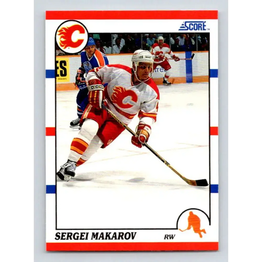 1990-91 Score #71 Sergei Makarov NM-MT RC Rookie Calgary Flames Hockey Card