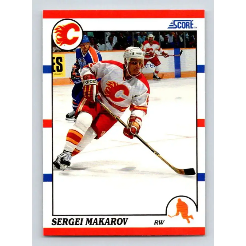 1990-91 Score #71 Sergei Makarov NM-MT RC Rookie Calgary Flames Hockey Card - Hockey Card Single