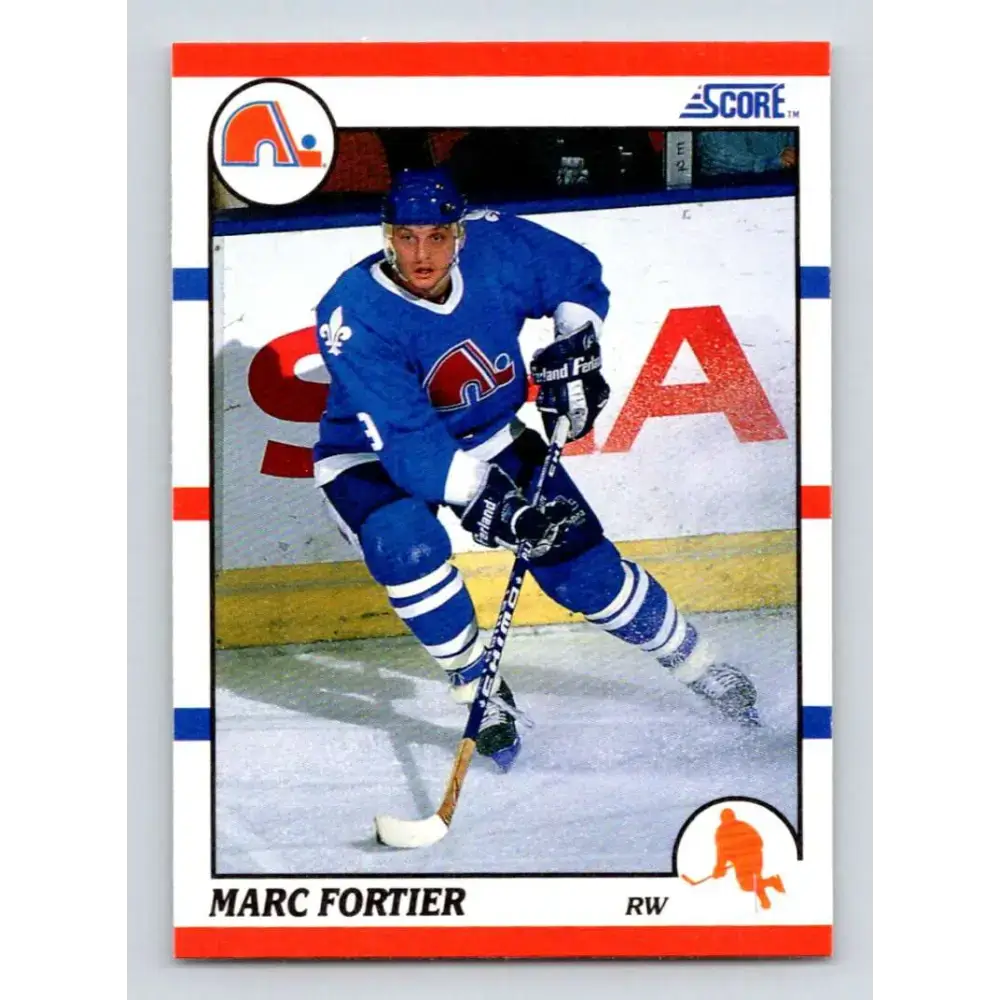 1990-91 Score #78 Marc Fortier NM-MT Quebec Nordiques Hockey Card - Hockey Card Single