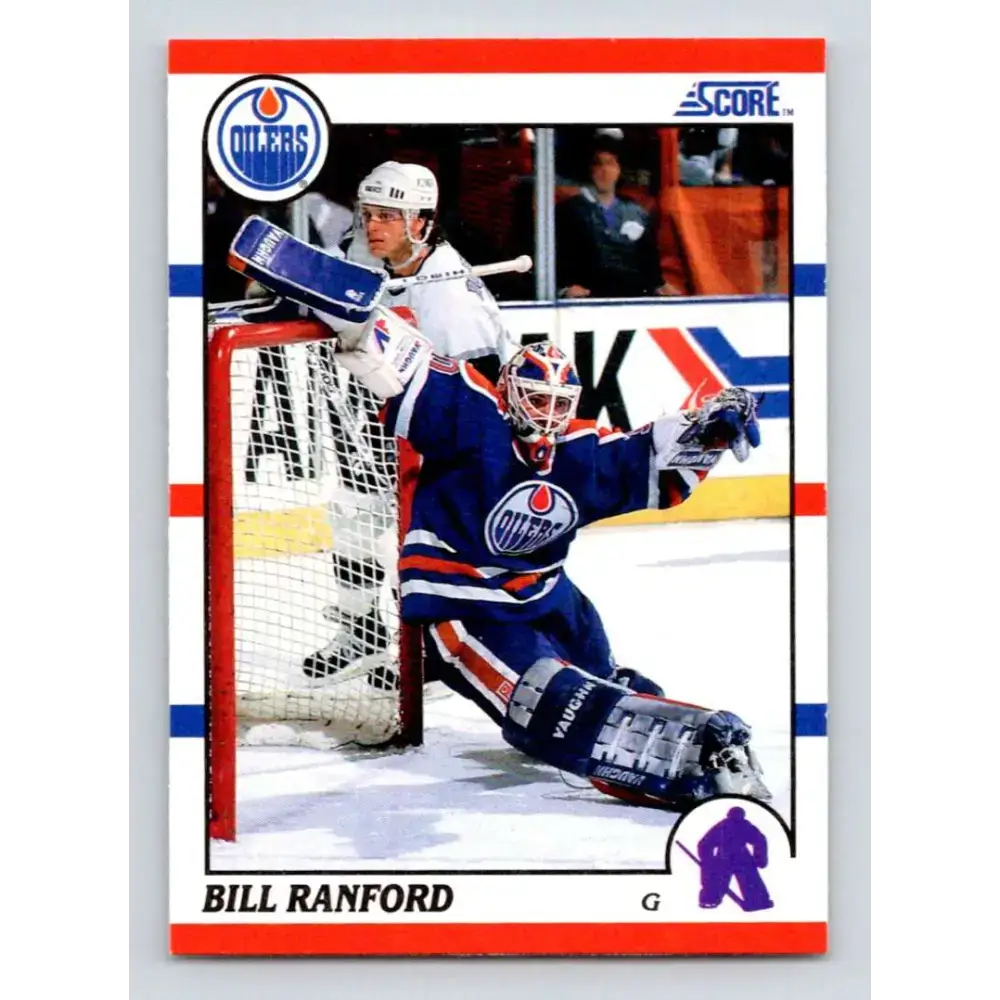 1990-91 Score #79 Bill Ranford NM-MT Edmonton Oilers Hockey Card - Hockey Card Single