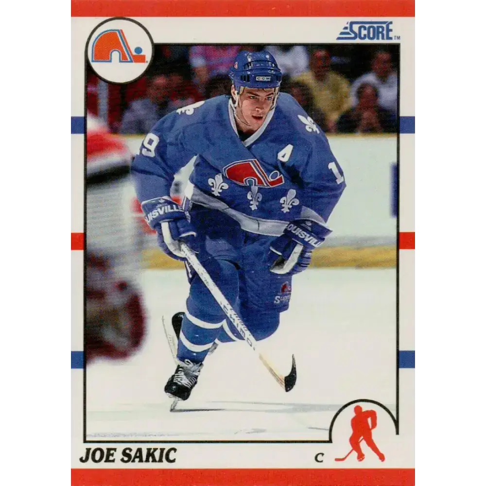 1990-91 Score #8 Joe Sakic NM-MT Quebec Nordiques Hockey Card - Hockey Card Single