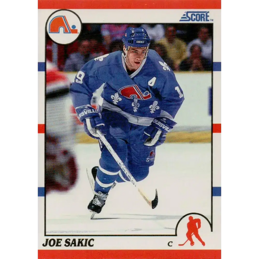 1990-91 Score #8 Joe Sakic NM-MT Quebec Nordiques Hockey Card - Hockey Card Single