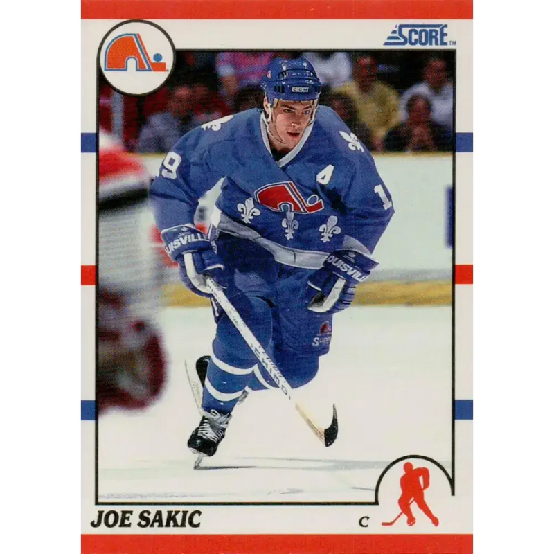 1990-91 Score #8 Joe Sakic NM-MT Quebec Nordiques Hockey Card - Hockey Card Single