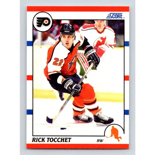 1990-91 Score #80 Rick Tocchet NM-MT Philadelphia Flyers Hockey Card - Hockey Card Single