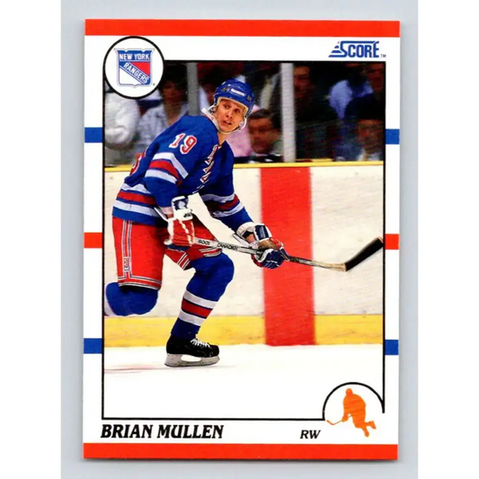 1990-91 Score #84 Brian Mullen NM-MT New York Rangers Hockey Card