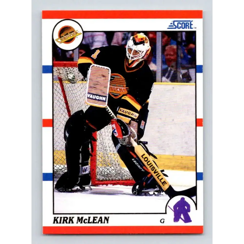 1990-91 Score #93 Kirk McLean NM-MT Vancouver Canucks Hockey Card - Hockey Card Single