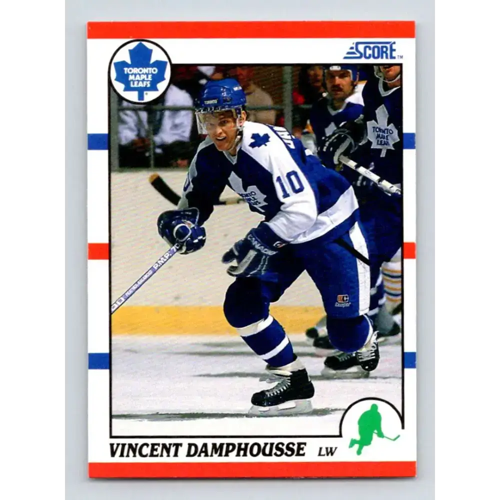 1990-91 Score #95 Vincent Damphousse NM-MT Toronto Maple Leafs Hockey Card - Hockey Card Single