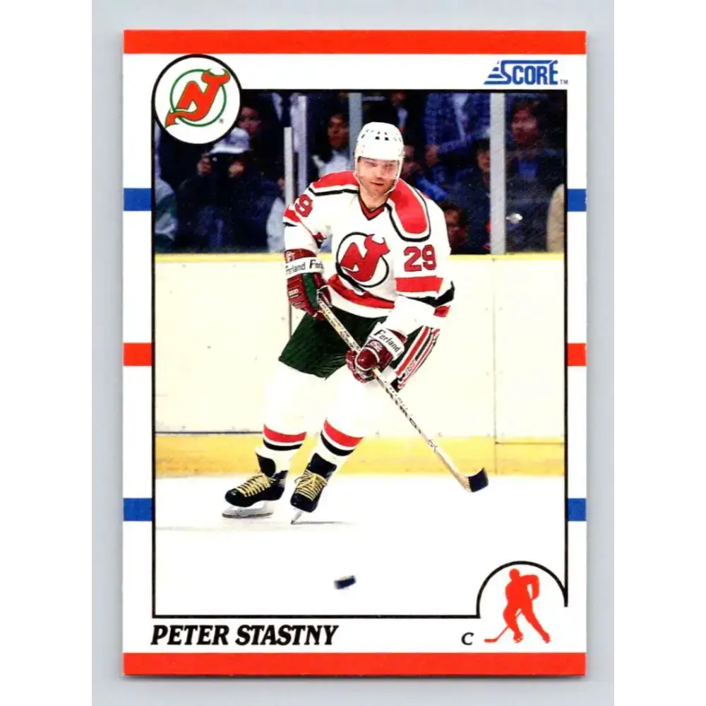 1990-91 Score #96 Peter Stastny NM-MT New Jersey Devils Hockey Card - Hockey Card Single