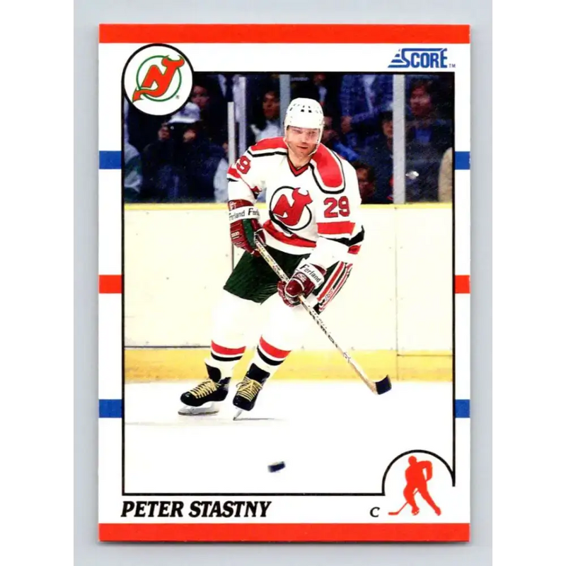 1990-91 Score #96 Peter Stastny NM-MT New Jersey Devils Hockey Card - Hockey Card Single