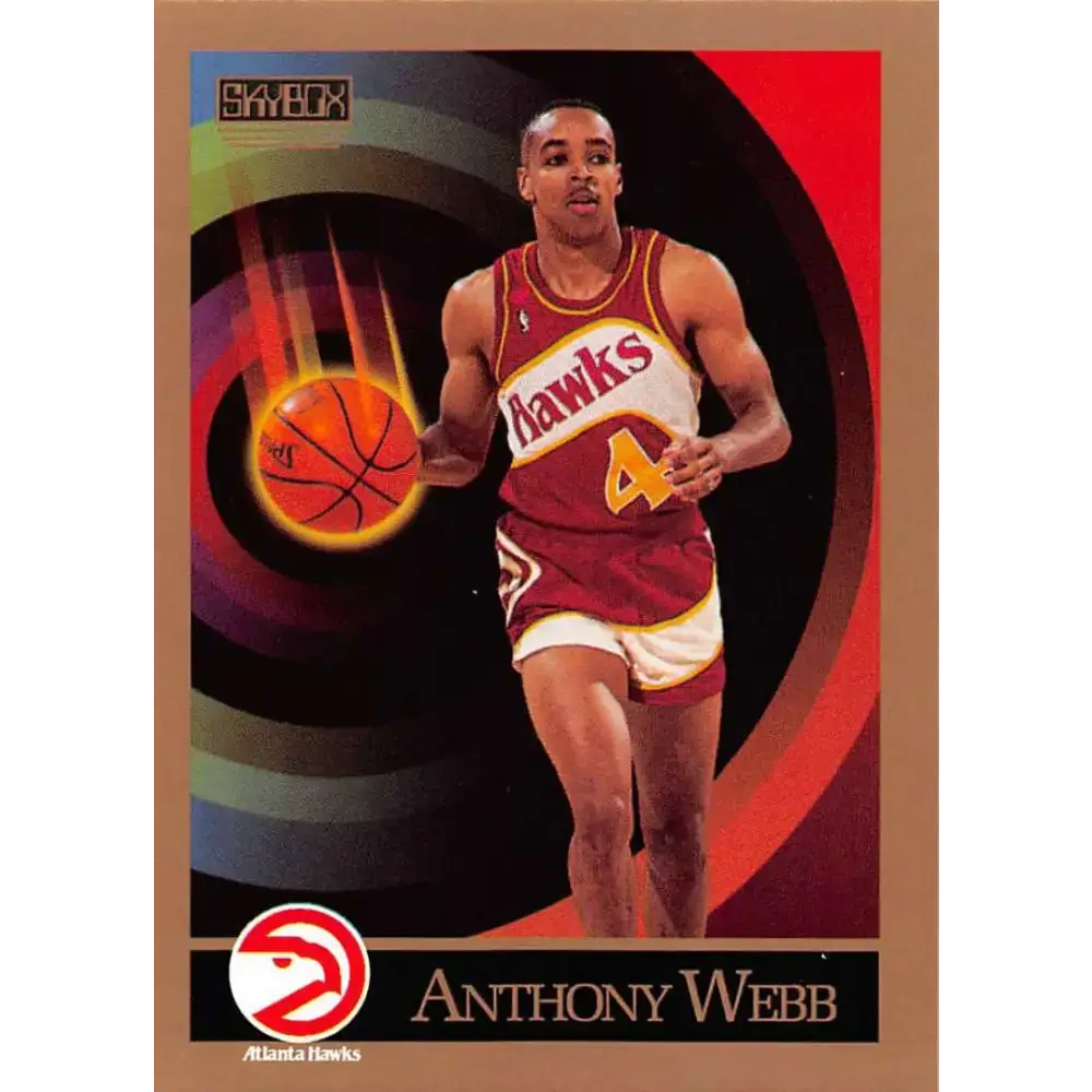1990-91 SkyBox #10 Spud Webb EX Excellent Atlanta Hawks Basketball Card - Basketball Card Single