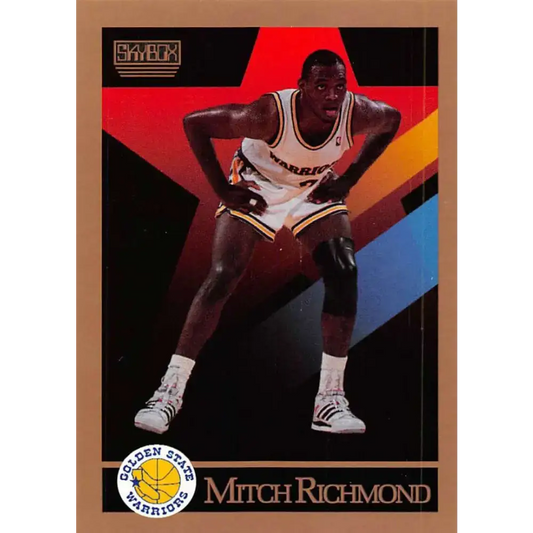 1990-91 SkyBox #100 Mitch Richmond EX Excellent Golden State Warriors Basketball Card