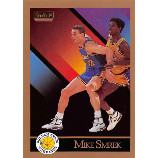 1990-91 SkyBox #101 Mike Smrek EX Excellent Golden State Warriors Basketball Card
