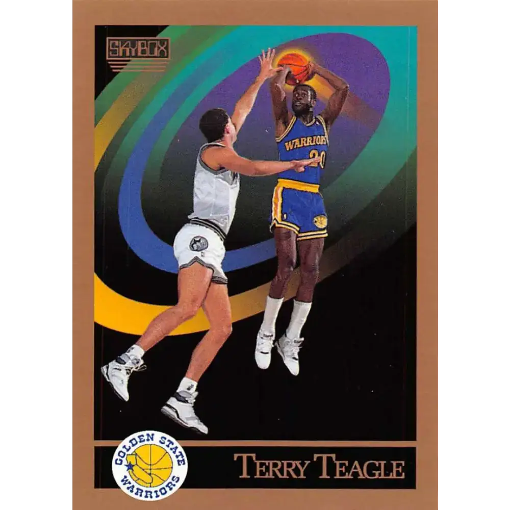 1990-91 SkyBox #102 Terry Teagle EX Excellent SP Golden State Warriors Basketball Card - Basketball Card Single