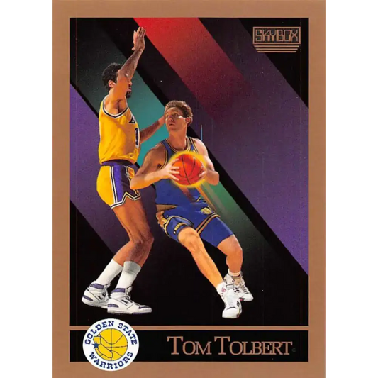1990-91 SkyBox #103 Tom Tolbert EX Excellent RC Rookie Golden State Warriors Basketball Card