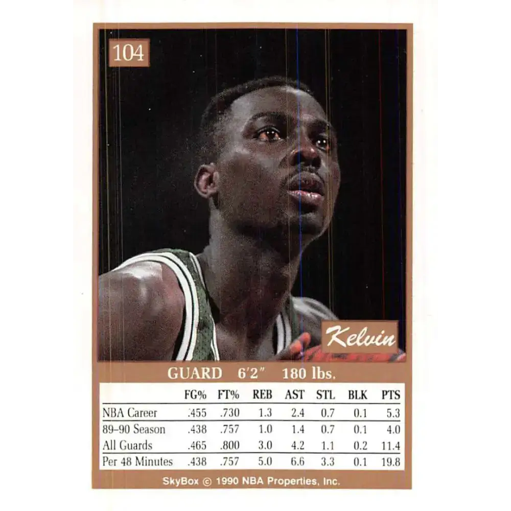 1990-91 SkyBox #104 Kelvin Upshaw EX Excellent SP Golden State Warriors Basketball Card - Basketball Card Single