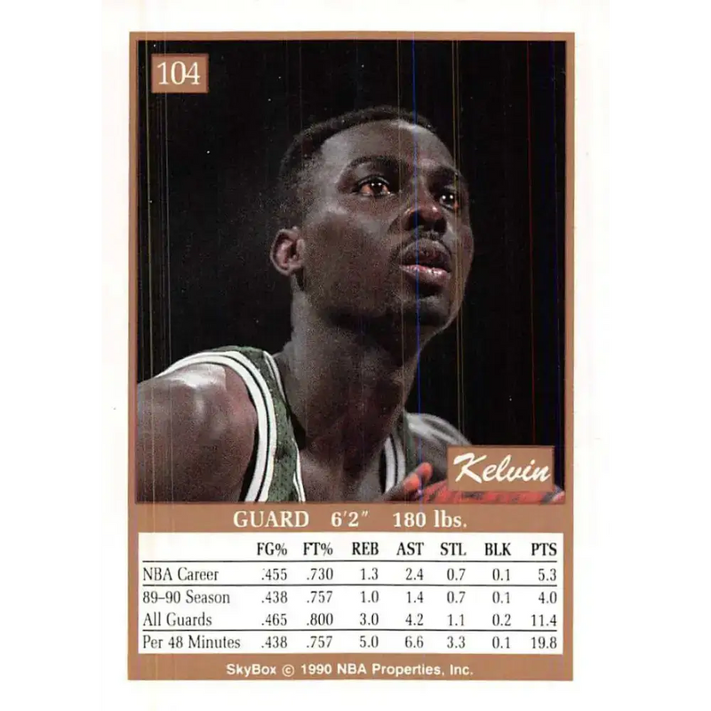 1990-91 SkyBox #104 Kelvin Upshaw EX Excellent SP Golden State Warriors Basketball Card - Basketball Card Single