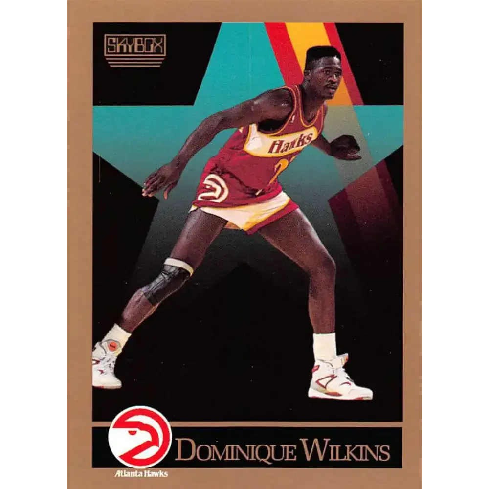 1990-91 SkyBox #11 Dominique Wilkins EX Excellent Atlanta Hawks Basketball Card - Basketball Card Single