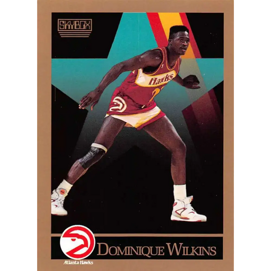 1990-91 SkyBox #11 Dominique Wilkins EX Excellent Atlanta Hawks Basketball Card