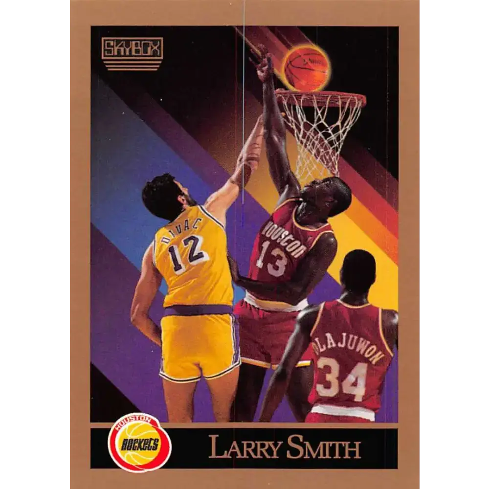 1990-91 SkyBox #111 Larry Smith EX Excellent Houston Rockets Basketball Card - Basketball Card Single
