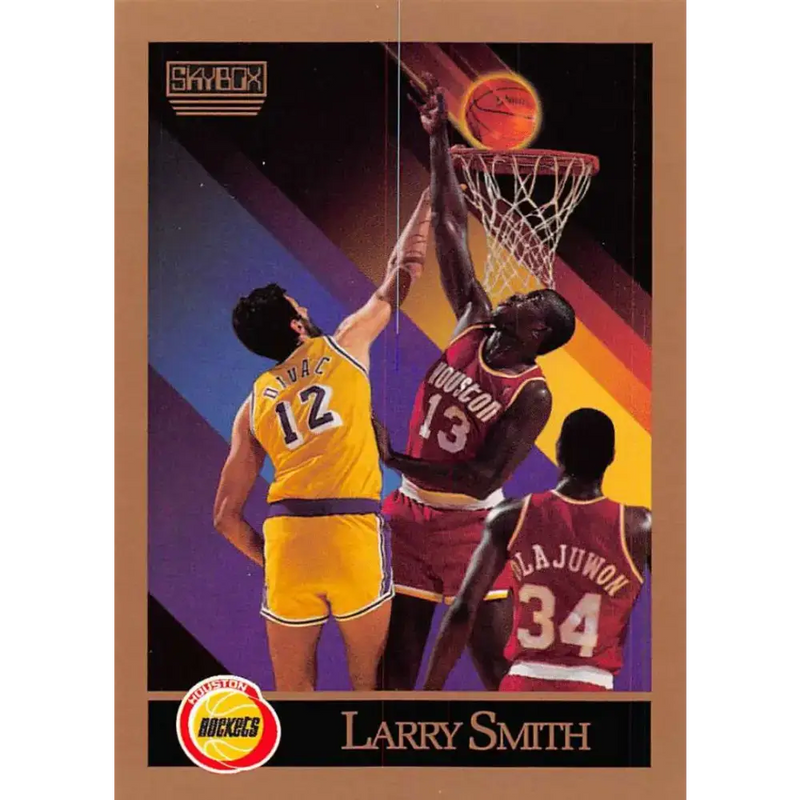 1990-91 SkyBox #111 Larry Smith EX Excellent Houston Rockets Basketball Card - Basketball Card Single